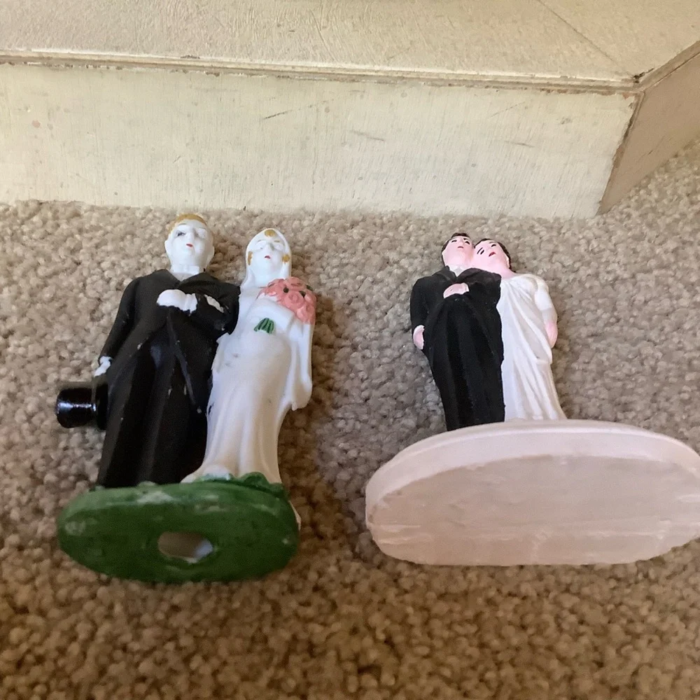 Vintage Wedding Cake Toppers